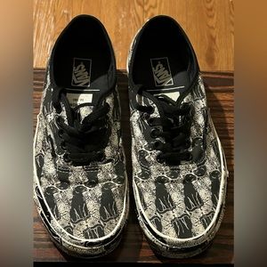 Vans Black and White Graphic Sneakers